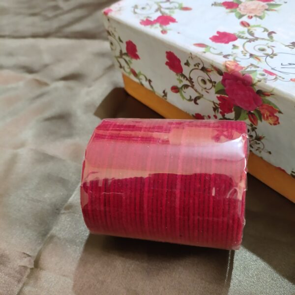 velvet bangles pink colour