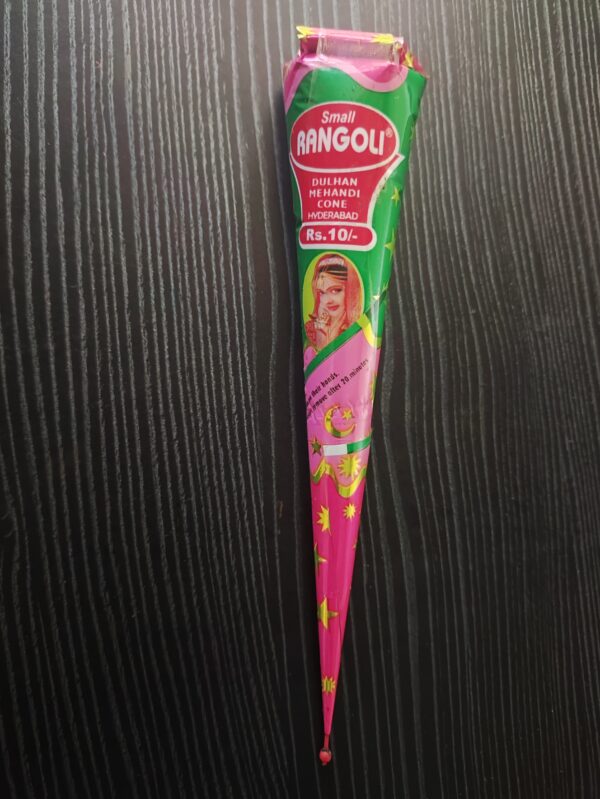 Rangoli mehendi cone